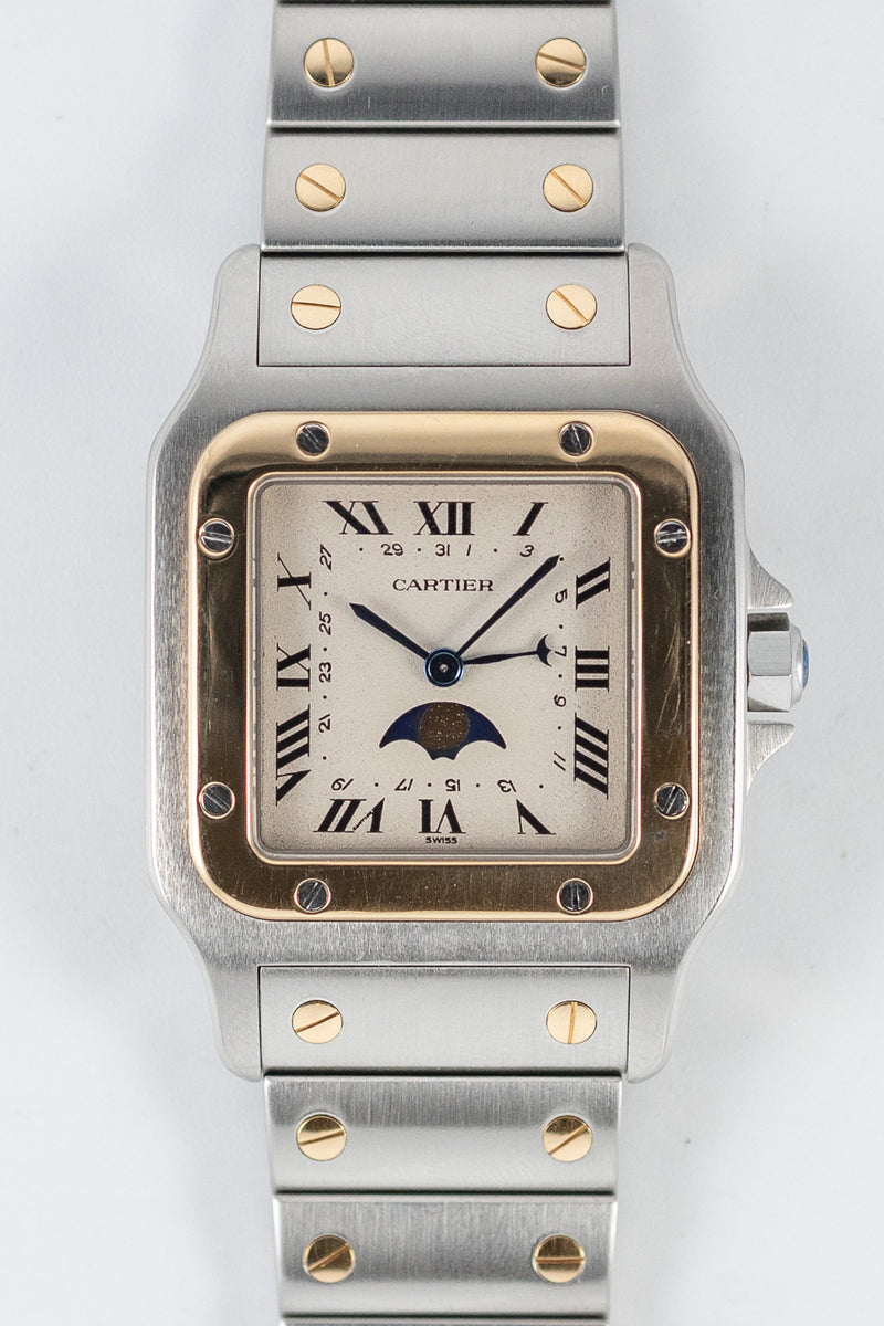 CARTIER LM Santos Galbee Moonphase Ref.119901