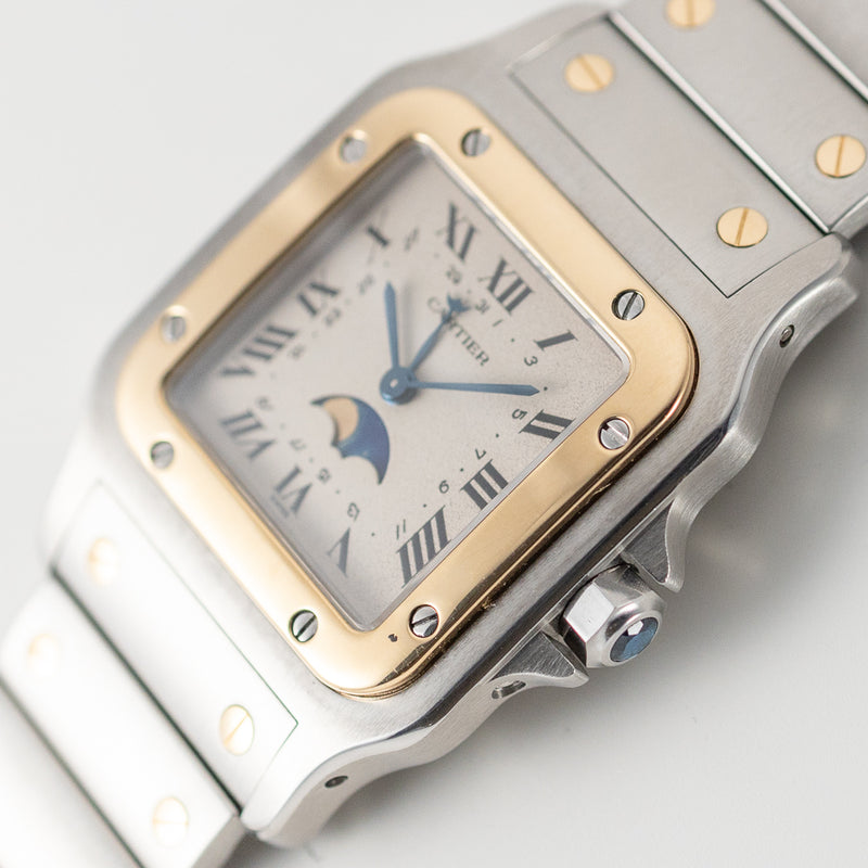 CARTIER LM Santos Galbee Moonphase Ref.119901