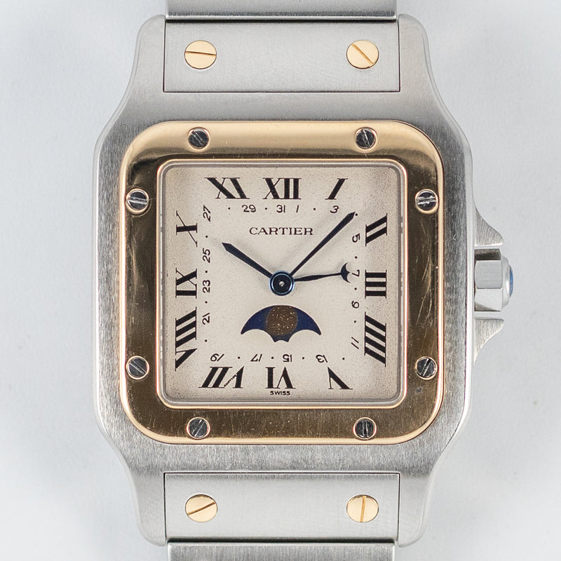 CARTIER LM Santos Galbee Moonphase Ref.119901