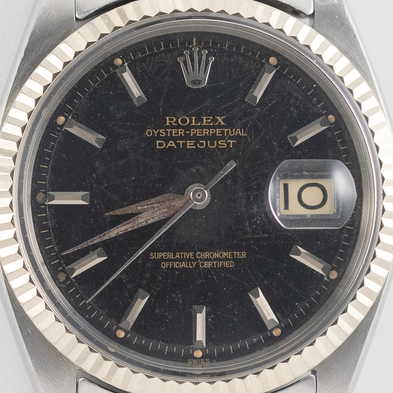 ROLEX DATEJUST Ref.1601 Black Gilt Dial