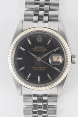 ROLEX DATEJUST Ref.1601 Black Gilt Dial