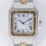 CARTIER LM Santos Ref.2961 AUTOMATIC Godron Bracelet