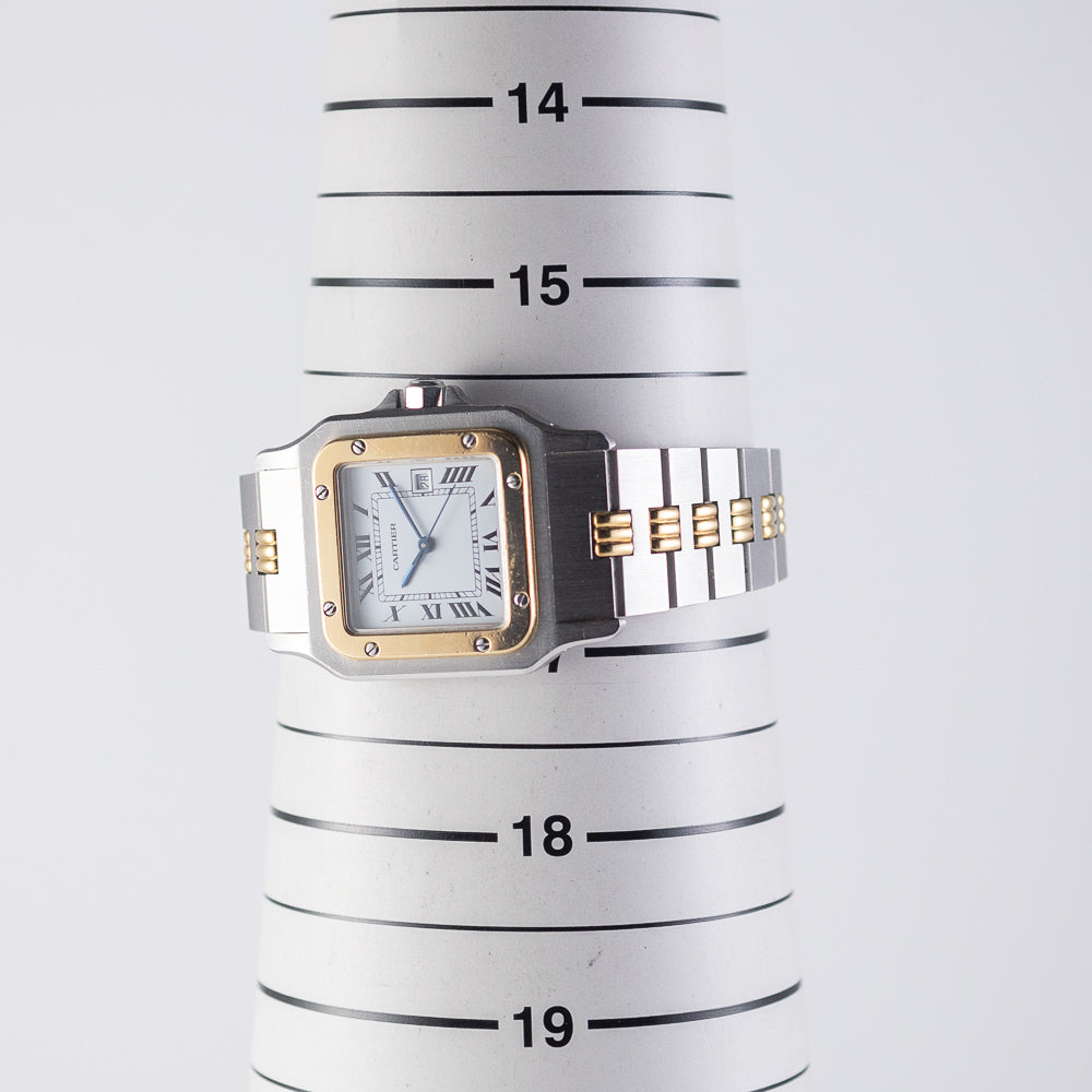CARTIER LM Santos Ref.2961 AUTOMATIC Godron Bracelet