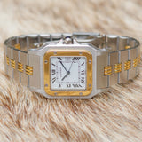 CARTIER LM Santos Ref.2961 AUTOMATIC Godron Bracelet