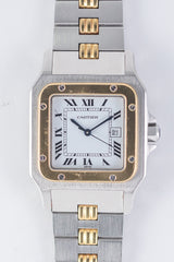 CARTIER LM Santos Ref.2961 AUTOMATIC Godron Bracelet