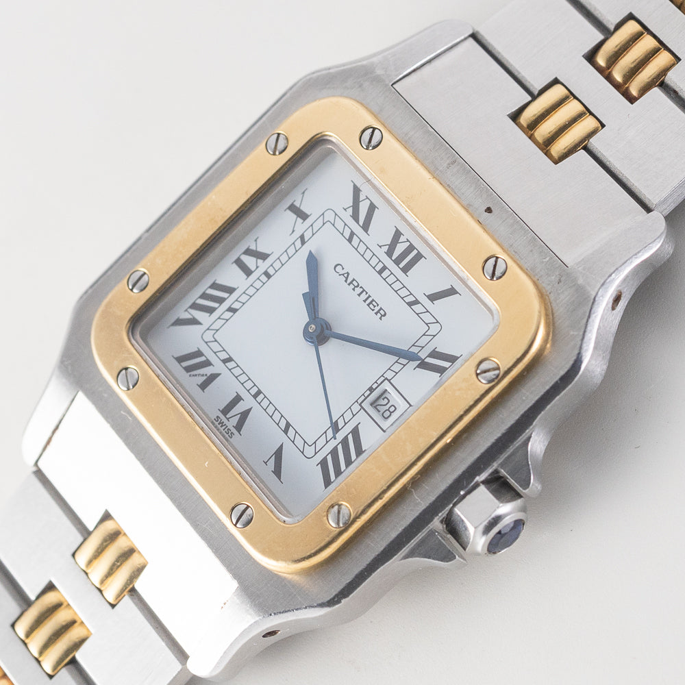 CARTIER LM Santos Ref.2961 AUTOMATIC Godron Bracelet – TIMEANAGRAM