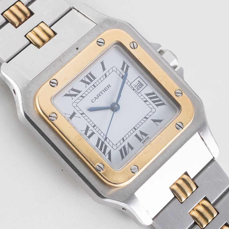 CARTIER LM Santos Ref.2961 AUTOMATIC Godron Bracelet