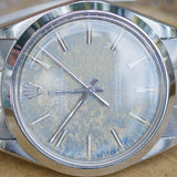 ROLEX OYSTER PERPETUAL REF.1002 BLUE PATINA DIAL