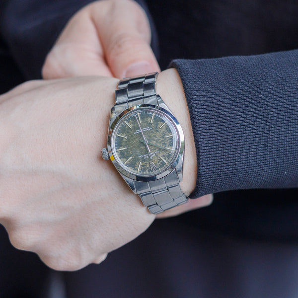 ROLEX OYSTER PERPETUAL REF.1002 BLUE PATINA DIAL