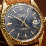 ROLEX DATEJUST Ref.1601 18K Yellow Gold Black Gilt Dial