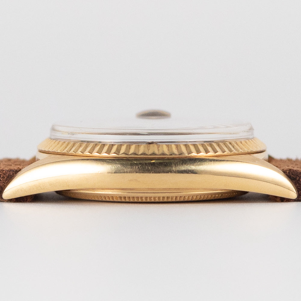 ROLEX DATEJUST Ref.1601 18K Yellow Gold Black Gilt Dial