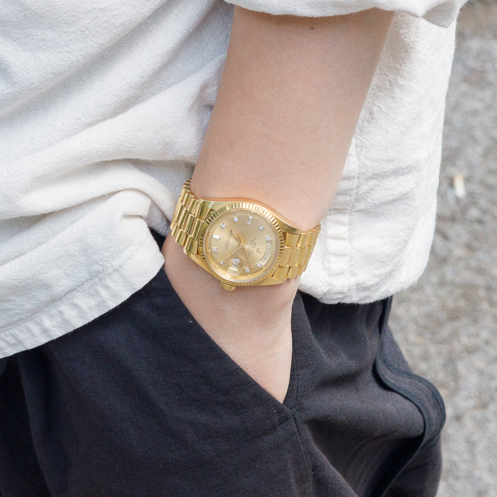 ROLEX DAY-DATE Ref.1803G 10 Point Diamond