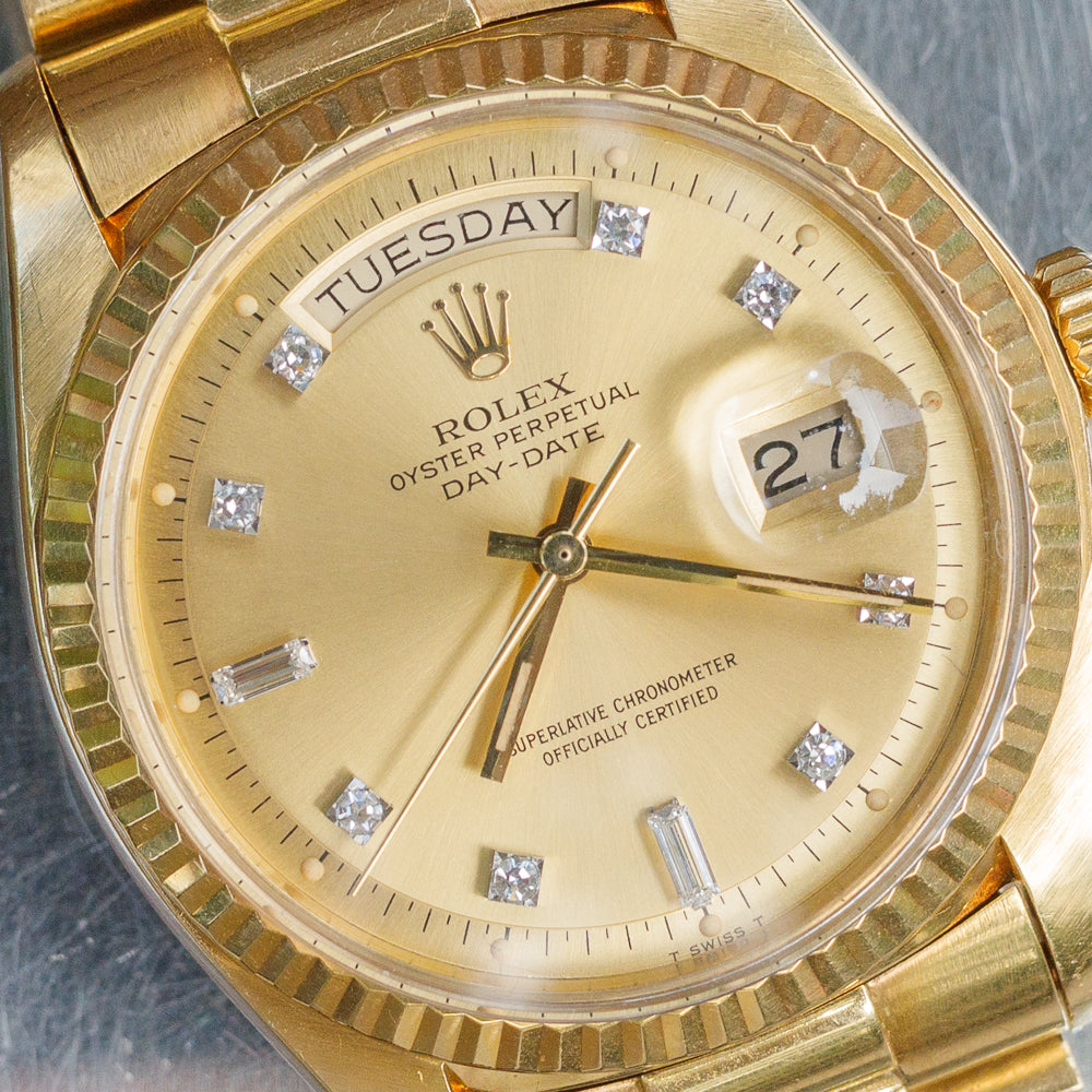 ROLEX DAY-DATE Ref.1803G 10 Point Diamond