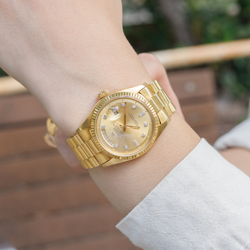 ROLEX DAY-DATE Ref.1803G 10 Point Diamond