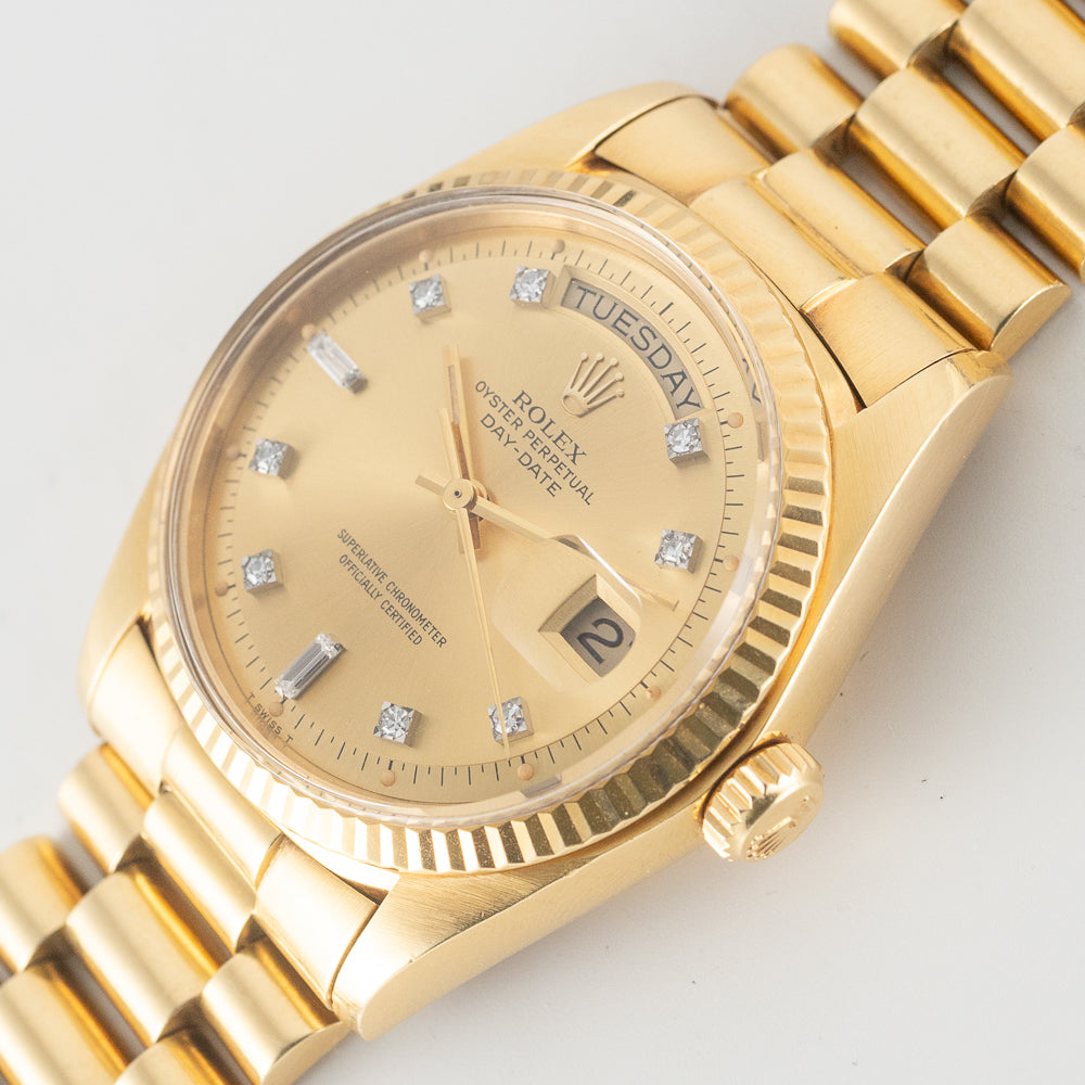 ROLEX DAY-DATE Ref.1803G 10 Point Diamond