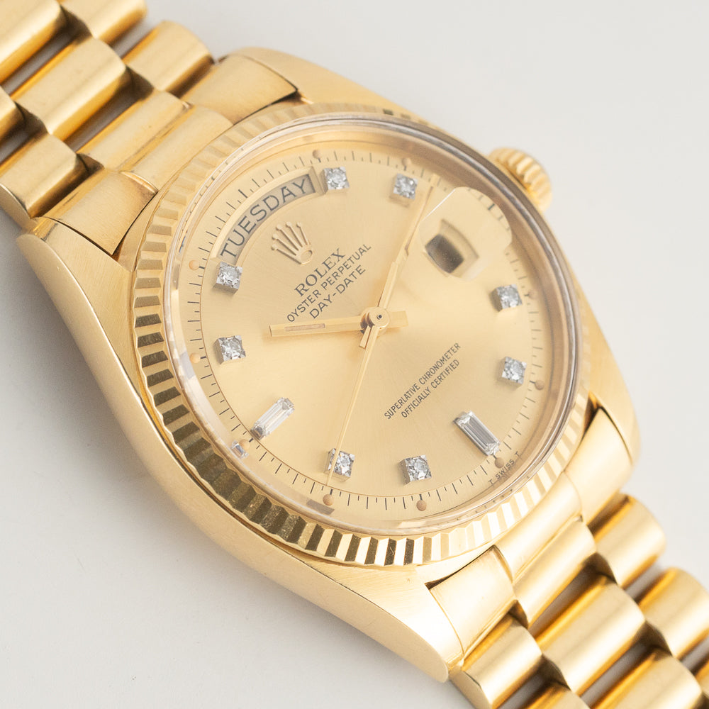 ROLEX DAY-DATE Ref.1803G 10 Point Diamond