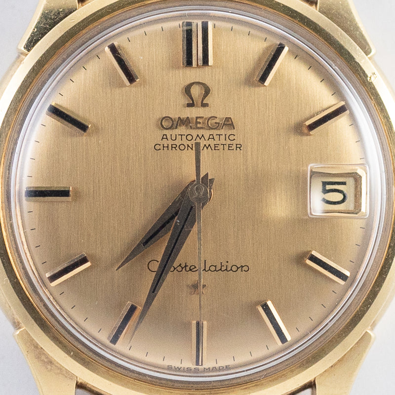 OMEGA Constellation Ref.14393 18K Yellow Gold ONYX INDEX