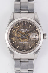 ROLEX OYSTER PERPETUAL DATE Ref.1500 Blue Patina Dial