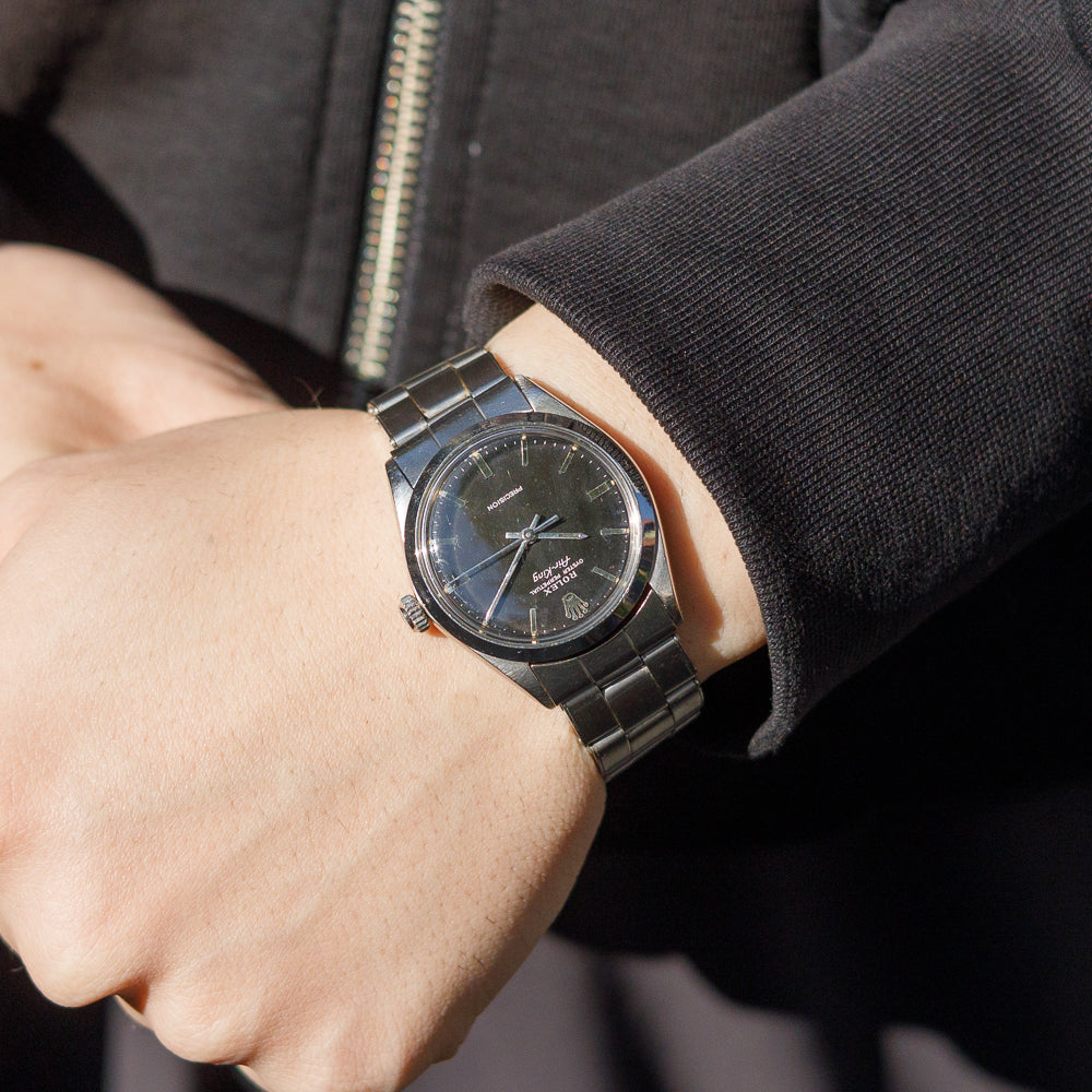 ROLEX Air-King Ref.5500 Black Mirror Dial – TIMEANAGRAM