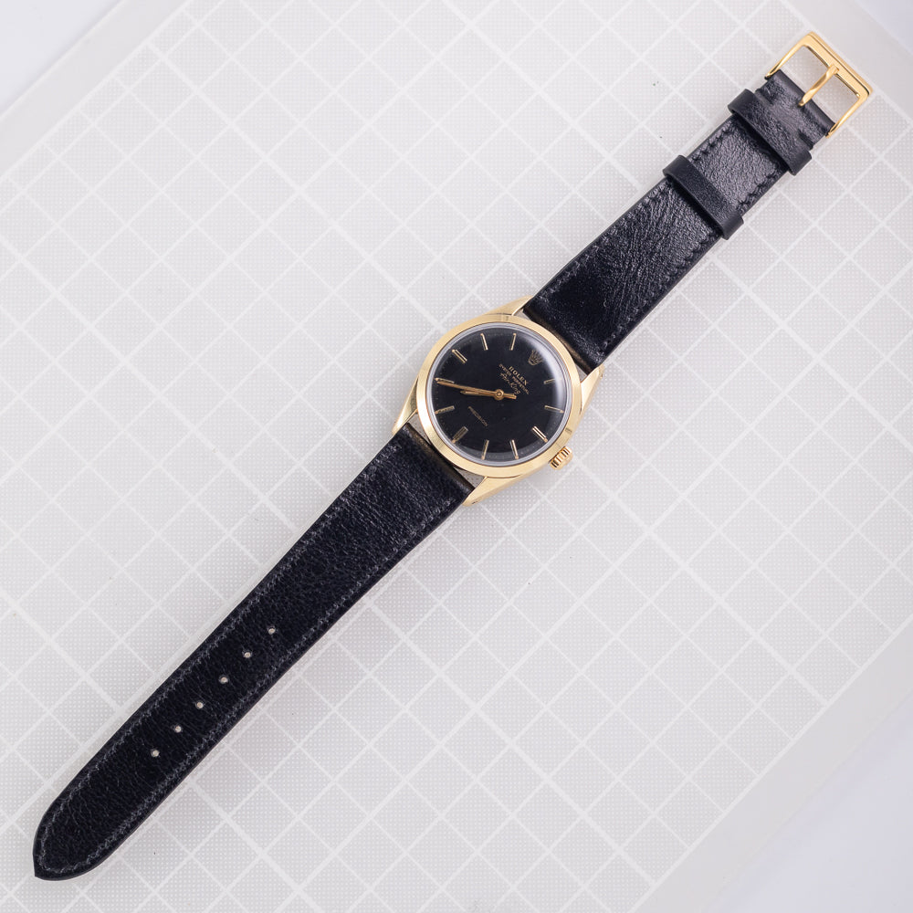 ROLEX Air-King Ref.5520 Black Mirror Dial – TIMEANAGRAM