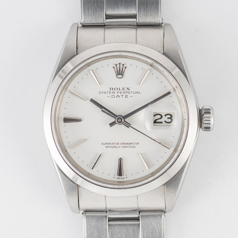 ROLEX OYSTER PERPETUAL DATE Ref.1500 White Dial