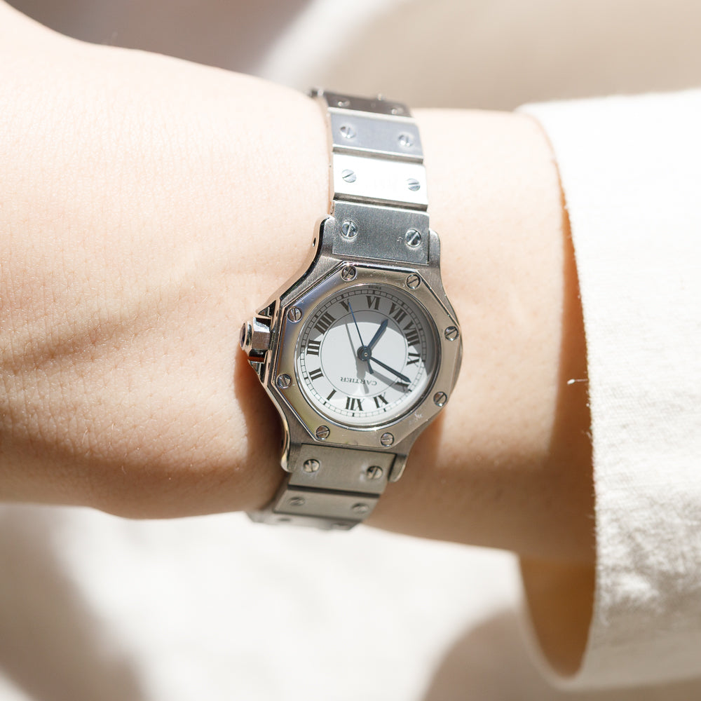 CARTIER SM SANTOS OCTAGON Ref.0906 AUTOMATIC BOX