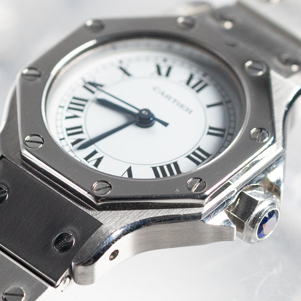 CARTIER SM SANTOS OCTAGON Ref.0906 AUTOMATIC BOX