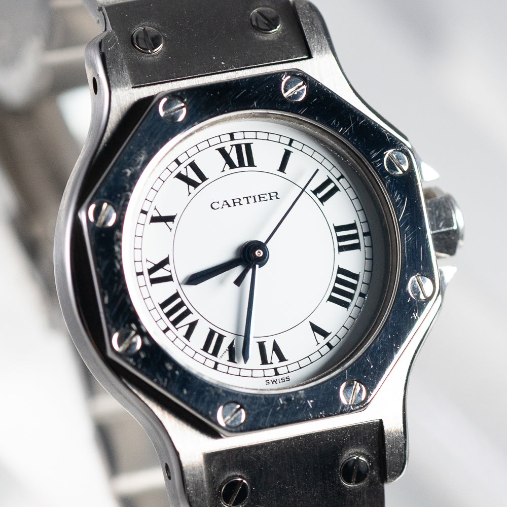 CARTIER SM SANTOS OCTAGON Ref.0906 AUTOMATIC BOX