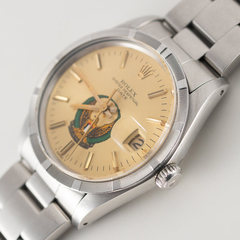 ROLEX OYSTER PERPETUAL DATE Ref.15010 UAE Armed Forces Gold Dial