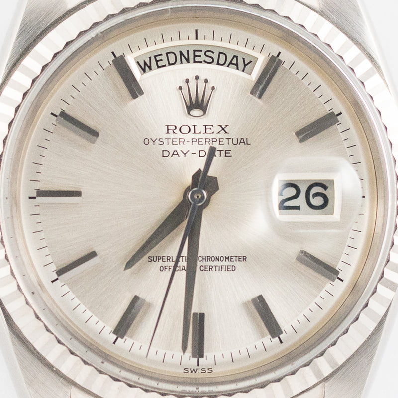 ROLEX DAY-DATE Ref.1803 18K White Gold NO lum