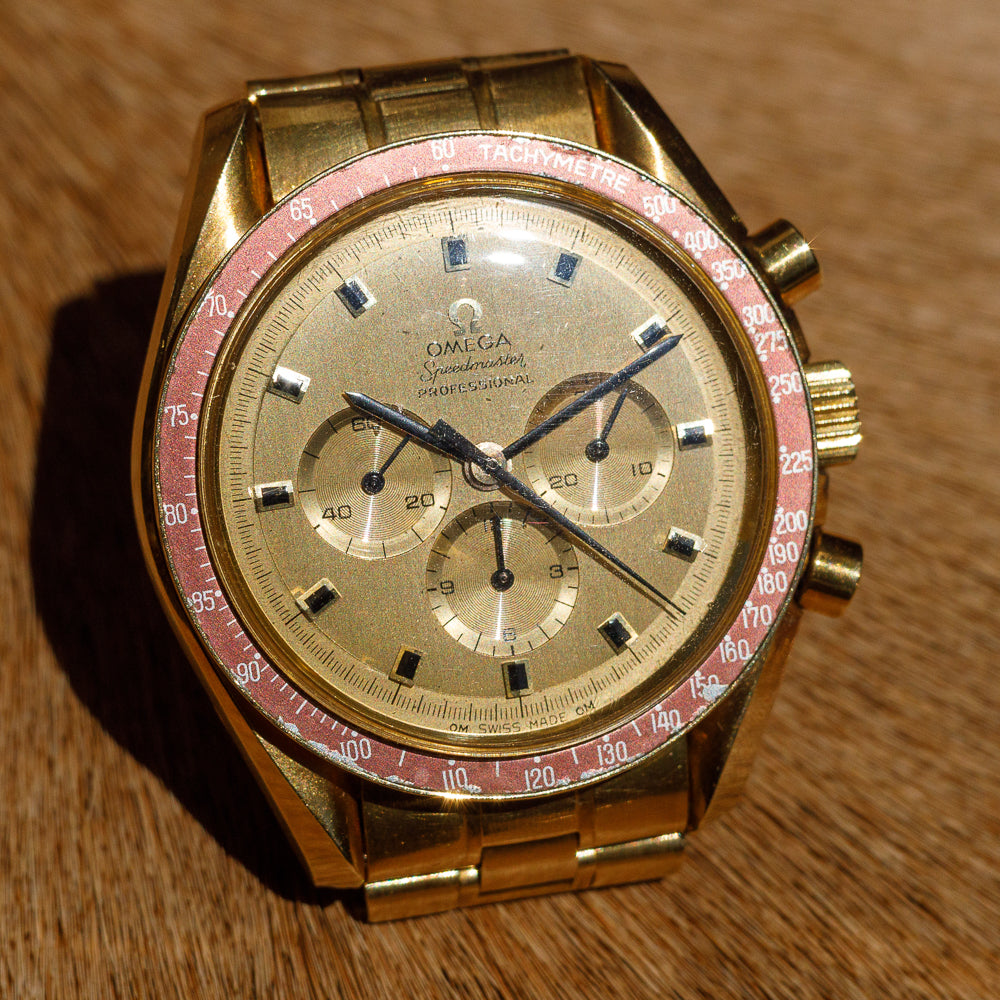 OMEGA Speedmaster Ref.BA 145.022 18K Yellow Gold – TIMEANAGRAM