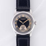 TAVANNES Bulls eye Black Gilt Dial