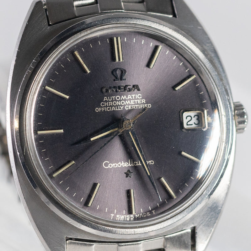 OMEGA Constellation Blue Grey Gilt Dial Ref.168.017 – TIMEANAGRAM