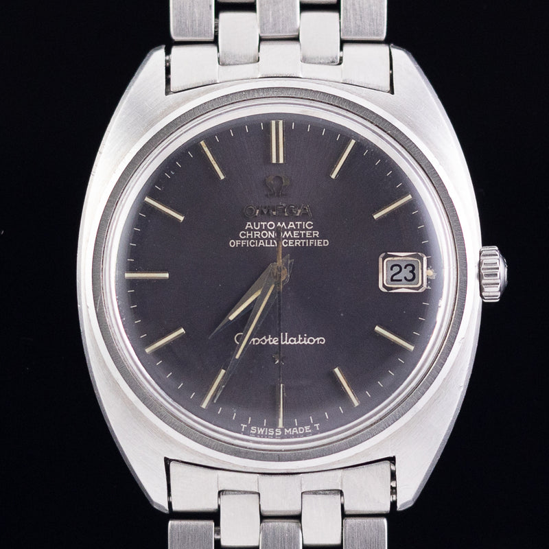 OMEGA Constellation Blue Grey Gilt Dial Ref.168.017 – TIMEANAGRAM