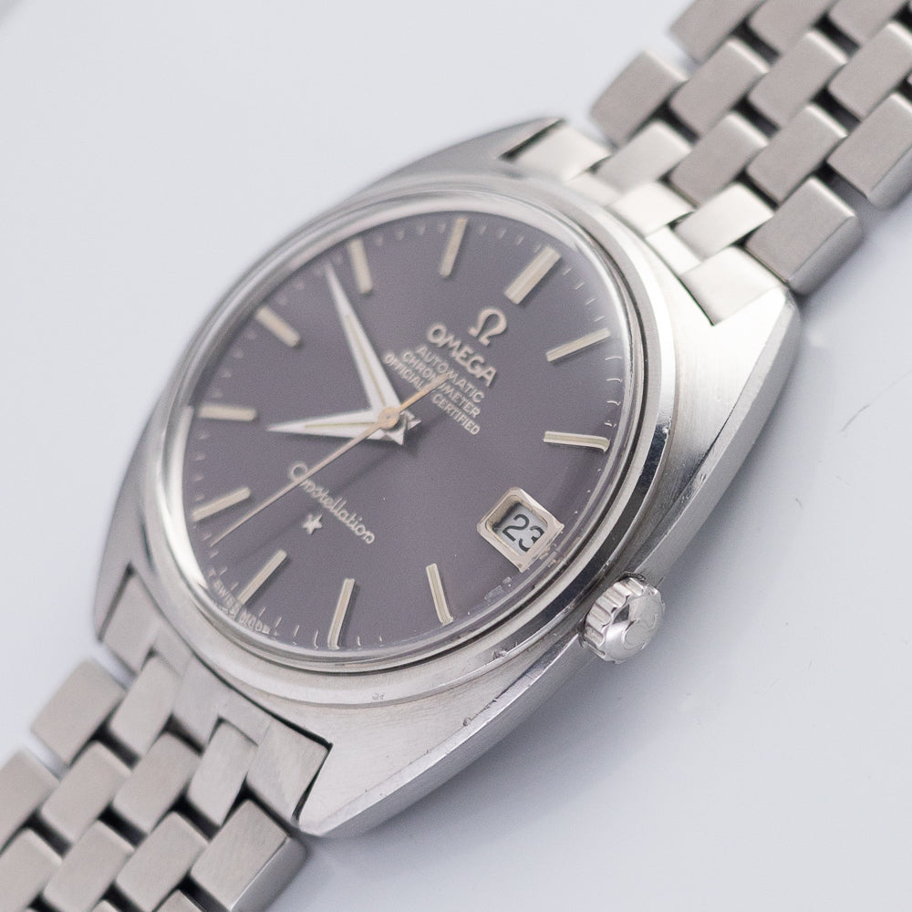 OMEGA Constellation Blue Grey Gilt Dial Ref.168.017