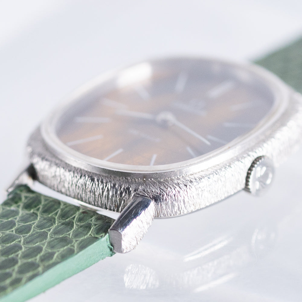 OMEGA DE VILLE tiger eye stone Ref.1031 18K White Gold