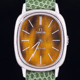 OMEGA DE VILLE tiger eye stone Ref.1031 18K White Gold