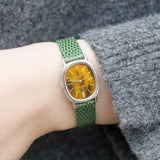 OMEGA DE VILLE tiger eye stone Ref.1031 18K White Gold