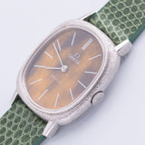 OMEGA DE VILLE tiger eye stone Ref.1031 18K White Gold