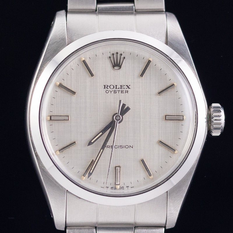 ROLEX OYSTER Linen Dial Ref.6426 w.BOX