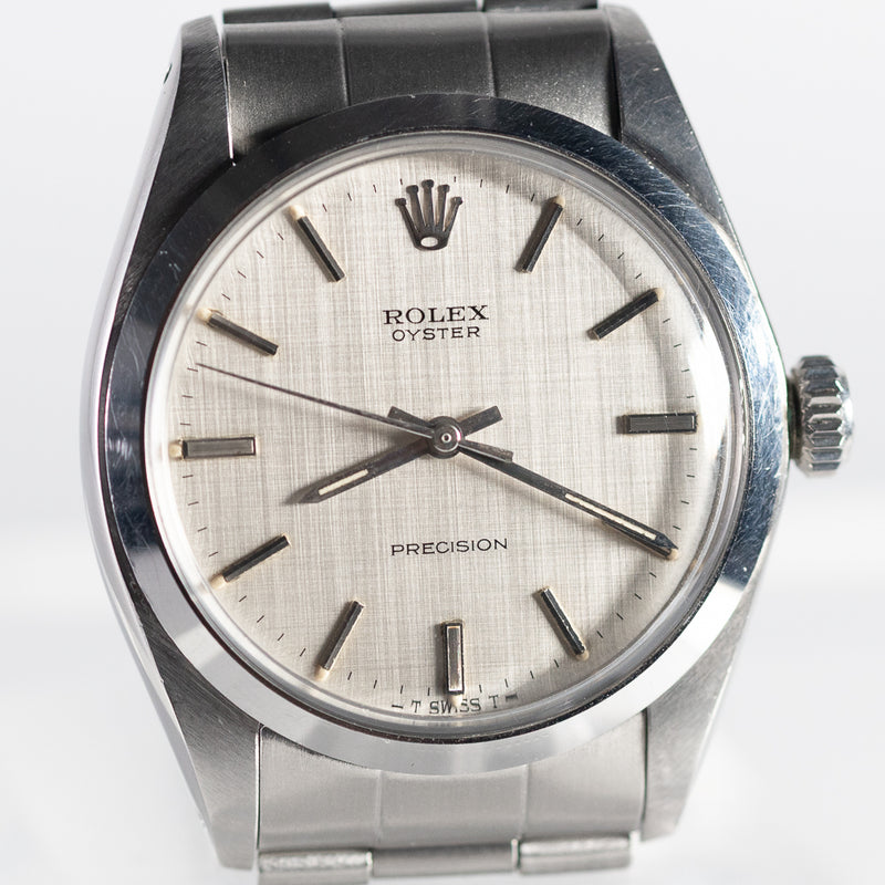 ROLEX OYSTER Linen Dial Ref.6426 w.BOX