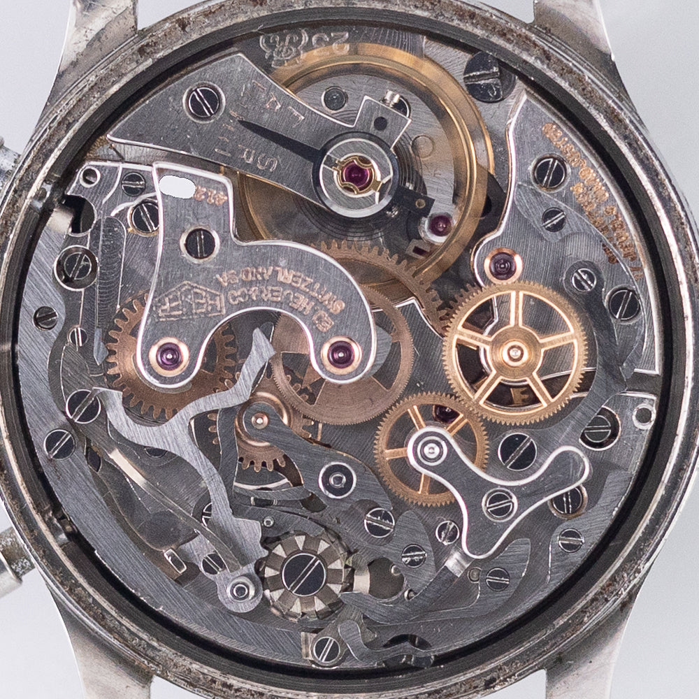 HEUER Pre CARRERA Spillino Case Big Eyes Valjoux 23 REF.414N