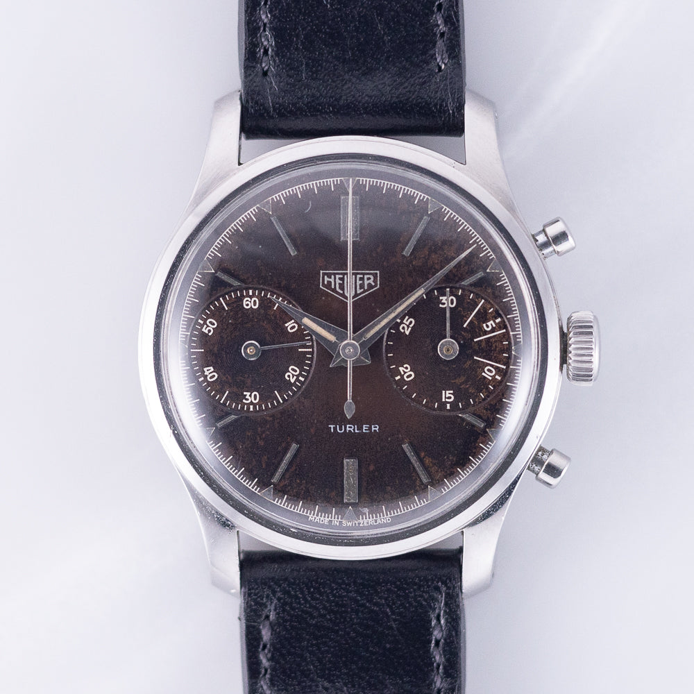 HEUER Pre CARRERA Spillino Case Big Eyes Valjoux 23 REF.414N
