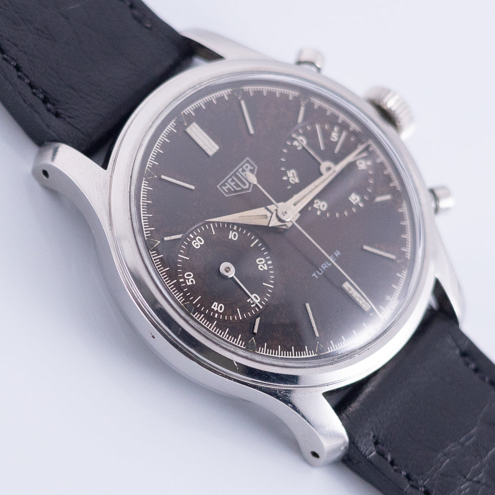 HEUER Pre CARRERA Spillino Case Big Eyes Valjoux 23 REF.414N