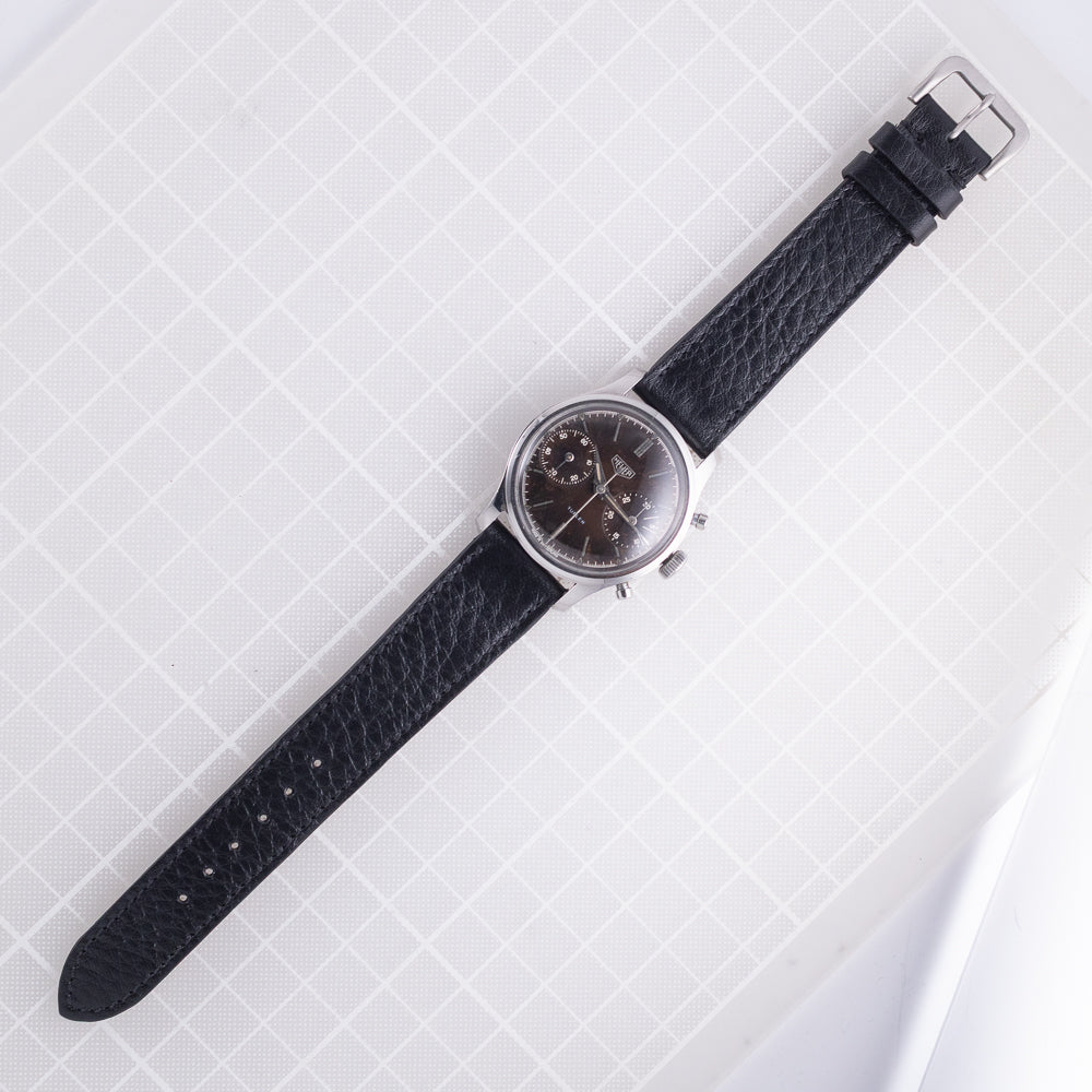HEUER Pre CARRERA Spillino Case Big Eyes Valjoux 23 REF.414N