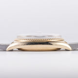 ROLEX DATEJUST Big Coronet Black Gilt Dial 14KYG Ref.1601