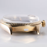 ROLEX DATEJUST Big Coronet Black Gilt Dial 14KYG Ref.1601