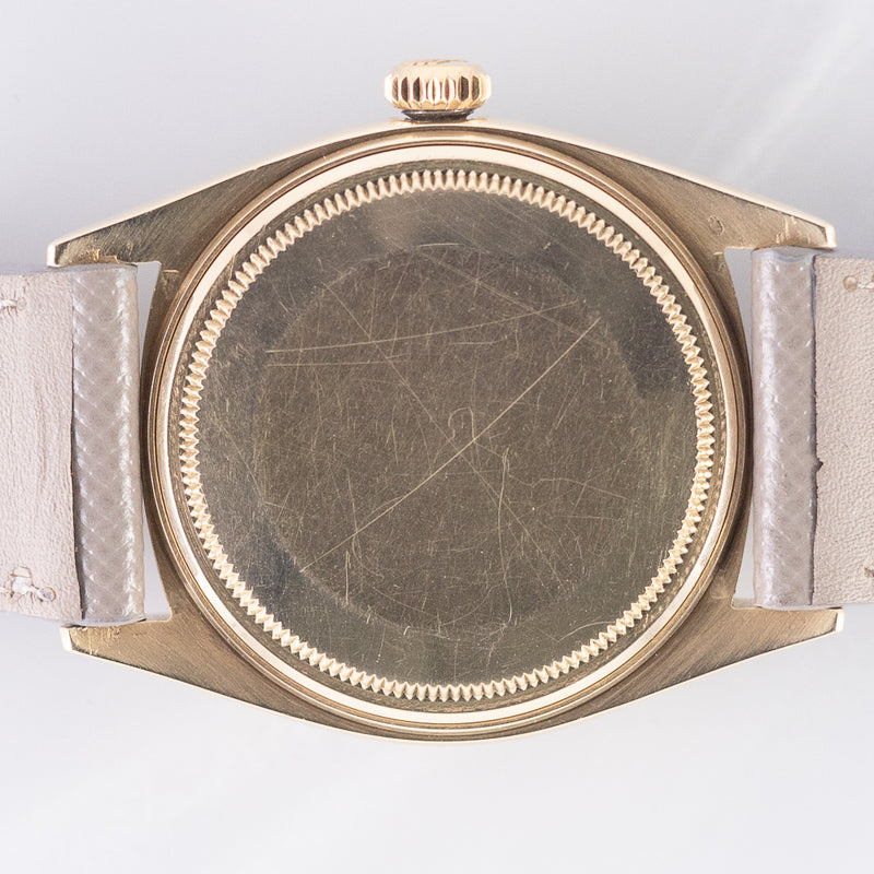 ROLEX DATEJUST Big Coronet Black Gilt Dial 14KYG Ref.1601