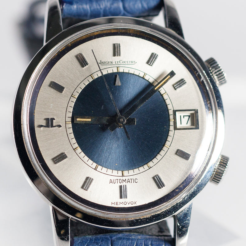JAEGER LECOULTRE MEMOBOX Blue tuxedo Dial Ref.875.42