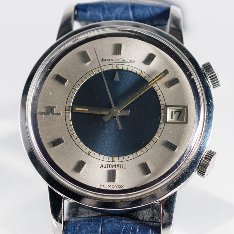 JAEGER LECOULTRE MEMOBOX Blue tuxedo Dial Ref.875.42
